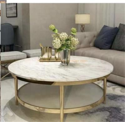 Chinese Factory Modern Clear Coffee Table Household Hotel Living Room Round Coffee Table