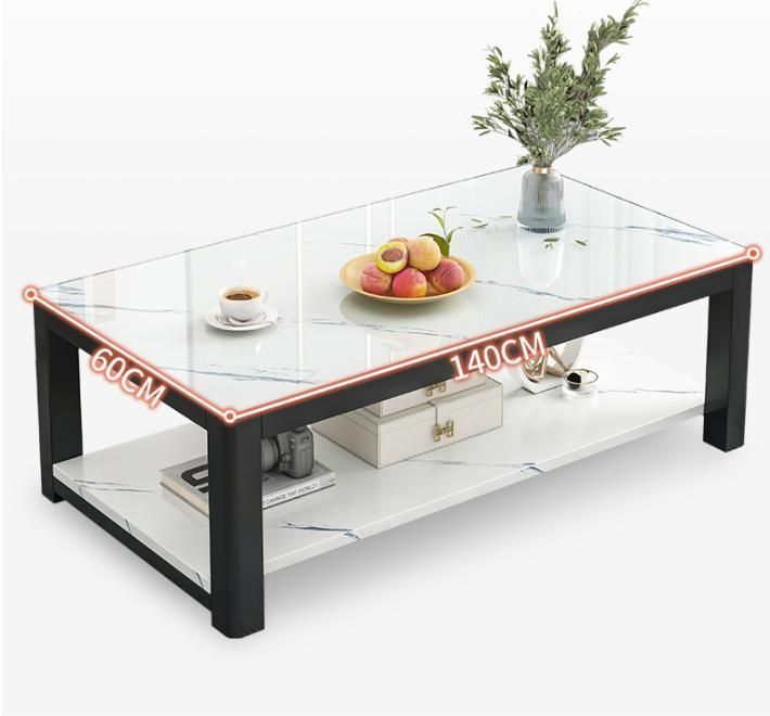 Coffee Table Table Living Room Household Simple Small Table Small Coffee Table Simple Modern Small Apartment Net Red Tempered Glass Coffee Table