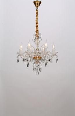 European Style Traditonal Antique Interior Decorate Lighting Furniture Chrome Raindrop Crystal Chandelier Factory Supply