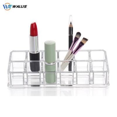 12 Hole Acrylic Lipstick Stand Lattice Display Stand Lipstick Small Cosmetic Storage Box Display