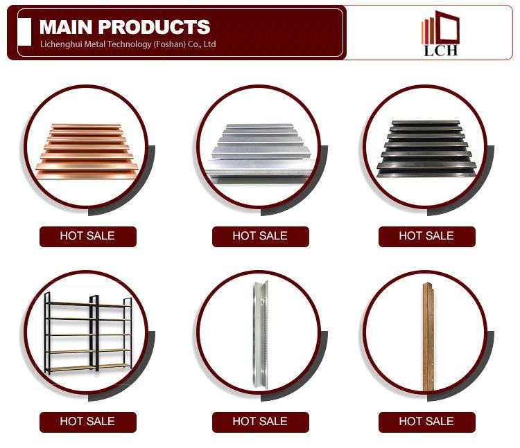Hot Selling High Quality Selling Punching Wall Furniture Aluminum Profile Accessories