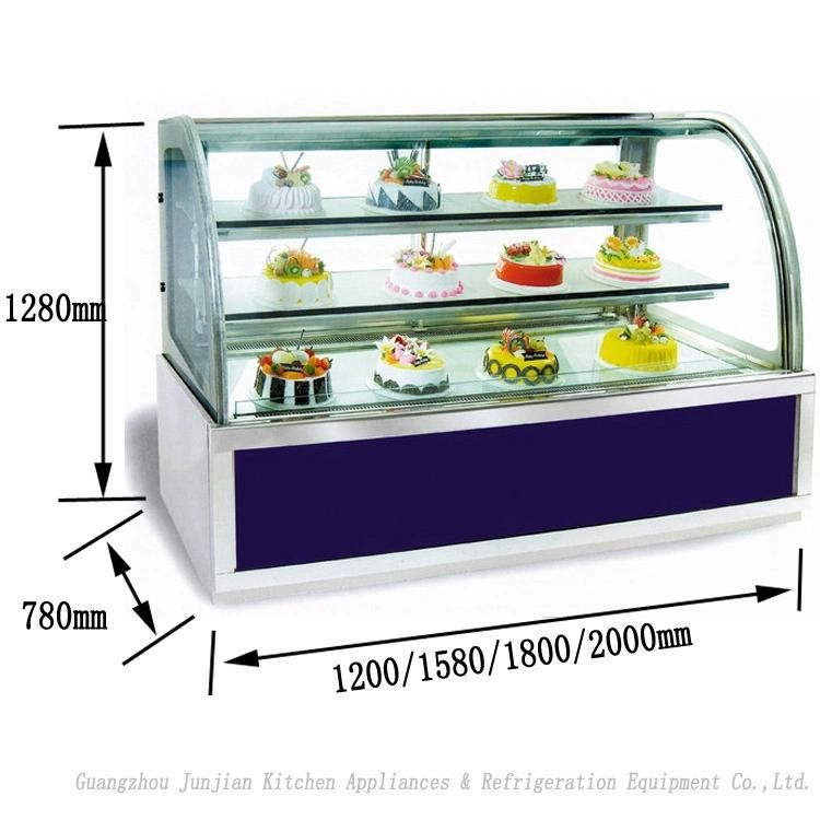 Rt Luxury Stainless Steel Commercial Box Display Showcase Cake Cabinet