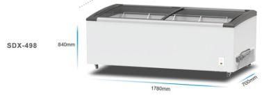 Manufacturer Wholesale Freezer Commercial Ice Cream Cabinet Glass Door Display Freezer for Quick Freezing Quick Frozen Food Meat