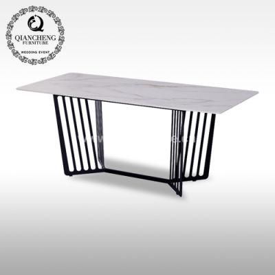 Black Iron Furniture Modern Dining Room Table