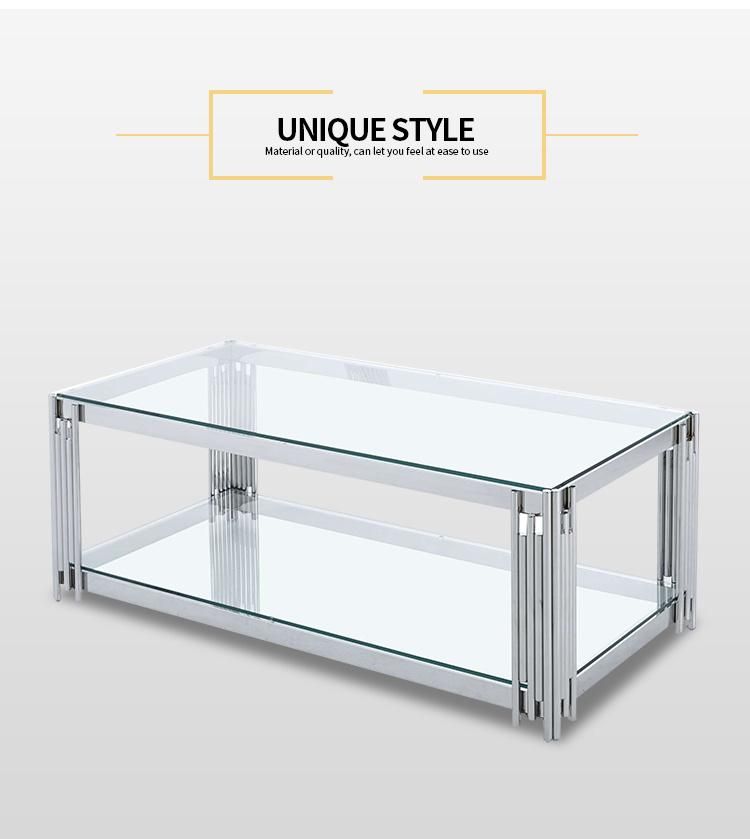 Living Room Tempered Glass Coffee Table Hallway Table End Table