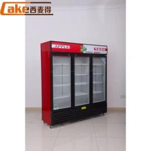 Portable Glass Door Drinks Display Beverage Cooler Refrigerator Showcase