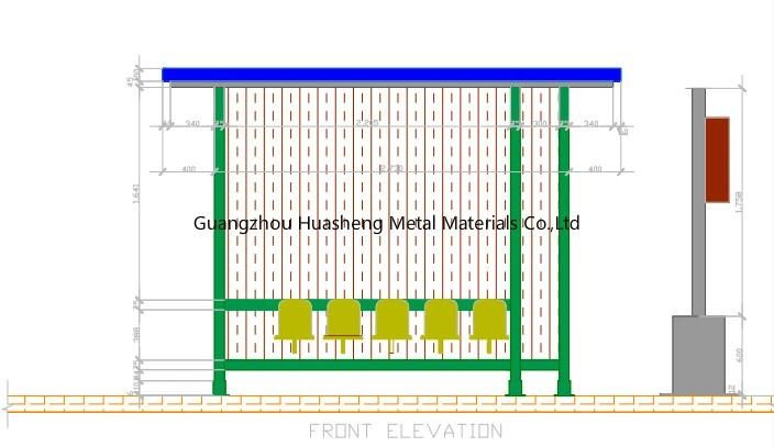 Bus Shelter for Public Equipment (HS-BS-B036)