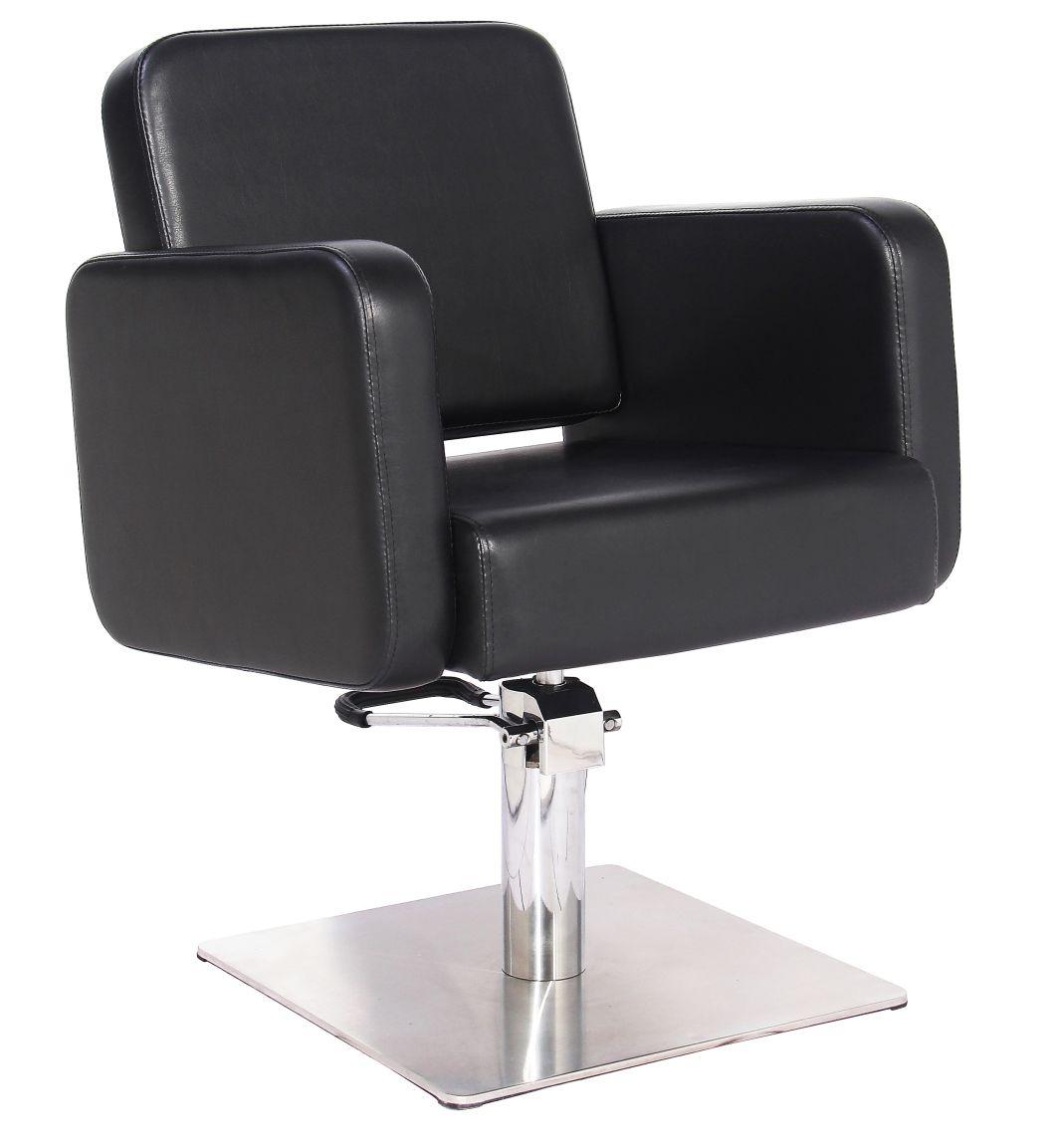 Hl-1183 Salon Barber Chair for Man or Woman with Stainless Steel Armrest and Aluminum Pedal