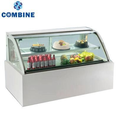 Stainless Steel Commercial Display Cake Refrigerator Showcase