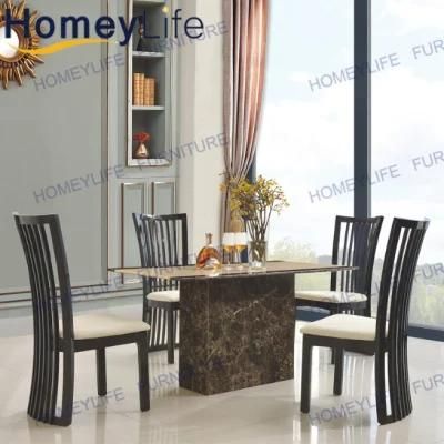 Classic Home Furniture Traditional Fixed Marble Dining Table