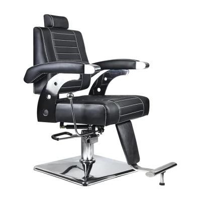 Hl-1135 Salon Barber Chair for Man or Woman with Stainless Steel Armrest and Aluminum Pedal