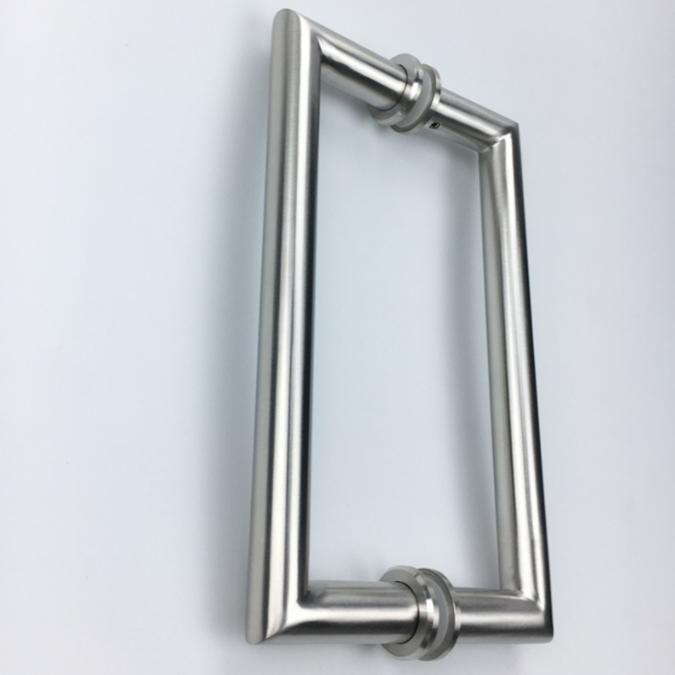 Back to Back Tubular Door Pull Handle for Frameless Glass Door