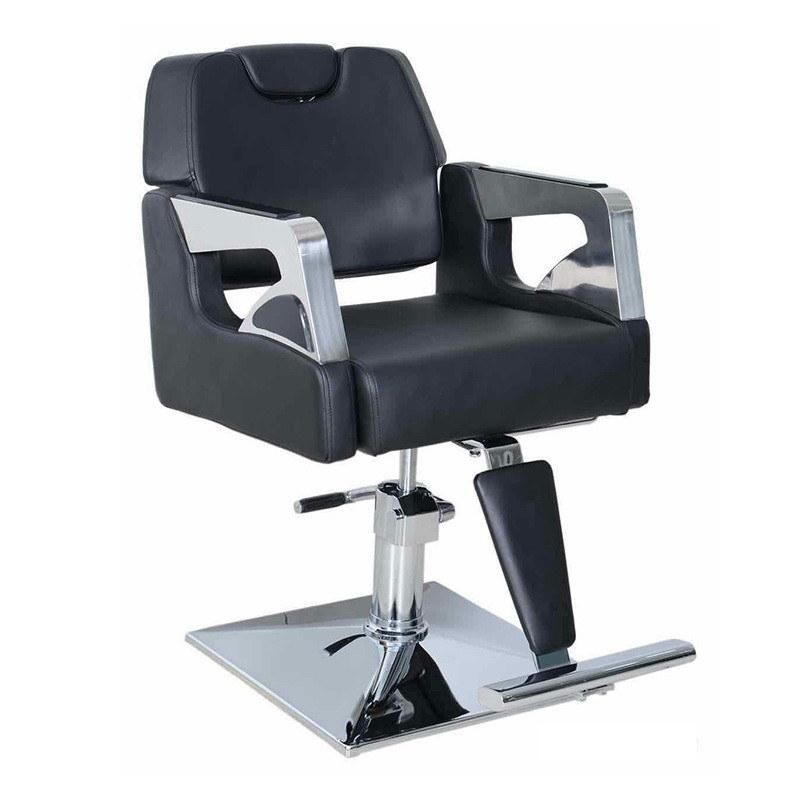 Hl-1163 Salon Barber Chair for Man or Woman with Stainless Steel Armrest and Aluminum Pedal