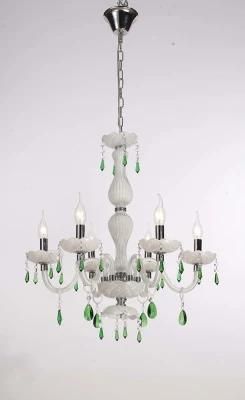European Style Custom Luxurious Indoor Living Room Crystal Chandelier Green