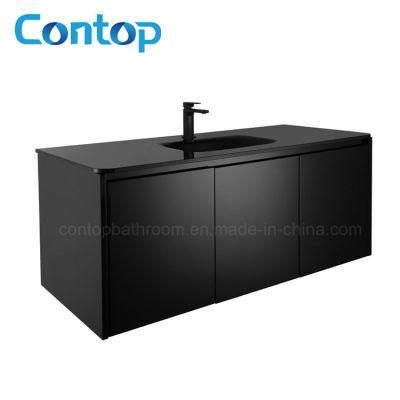 Wall Hung Glossy Black MDF Bathroom Vanity