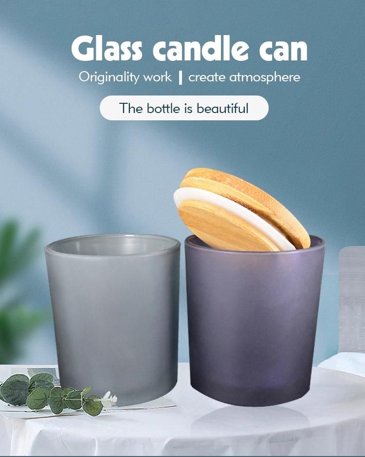 High Quality Candle Jars Glass Frosted Decorative Candle Cup