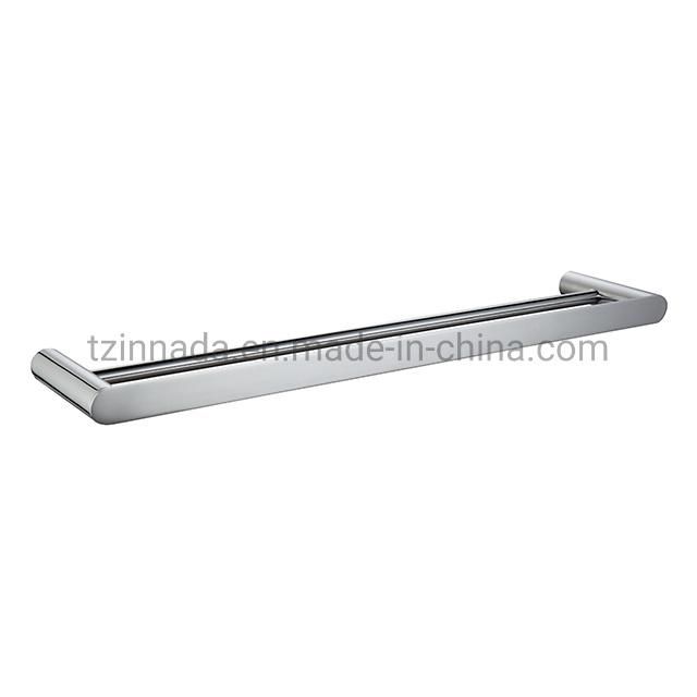 Modern Bathroom Accessory Wall Mounted Towel Shelf Chrome Brass Single Glass Shelf (NC56110)