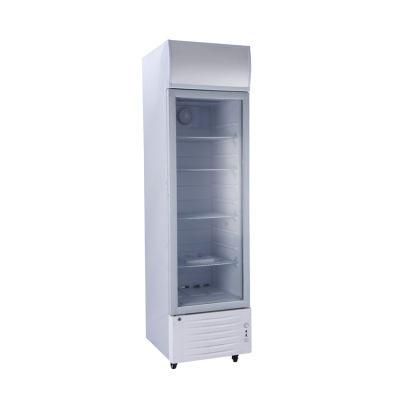 12V/24V DC 9.5 Cu. FT Cooler 268L Shopwindow Drinks Food Solar Display Cabinet