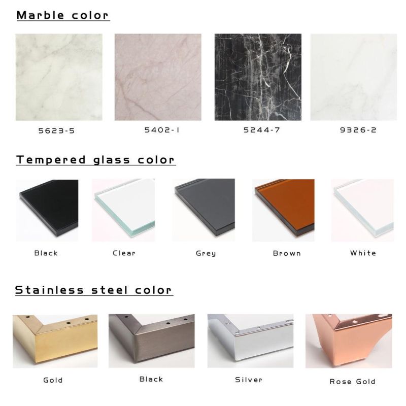 Wholesale Luxury Modern Design Marble Sintered Stone Coffee Table for Home Living Room Side Table