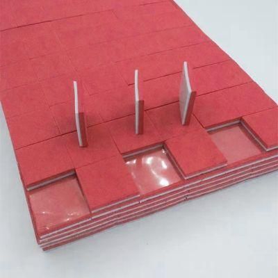 Zbcg1850 Red EVA Rubber Protector Foam Pads for Industrial Glass Shipping with 18X18X3mm
