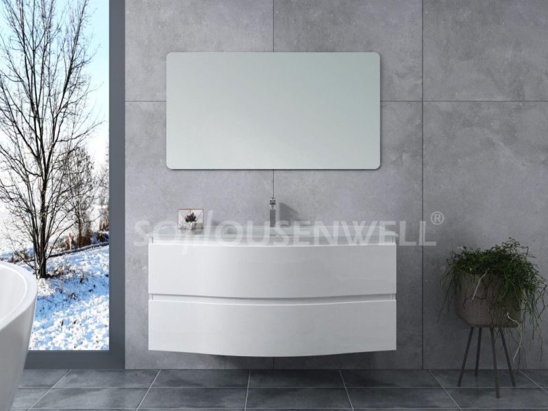 Copper Free Mirror PVC Bathroom Furniture