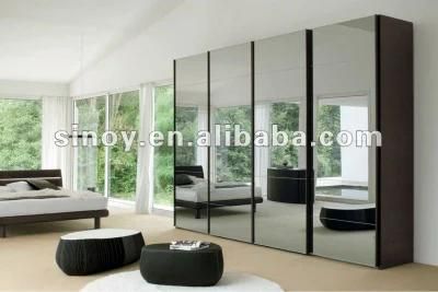 Safety Vinyl Back Mirror Glass for Sliding Mirror Door / Wardrobe