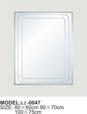 High Quality Rectangle Frameless Bathroom Mirrors (LZ-0047)