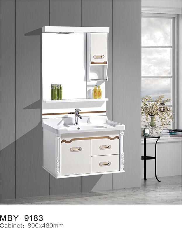 New Design Toilet Sink Combo Wash PVC Bathroom Side Cabinet