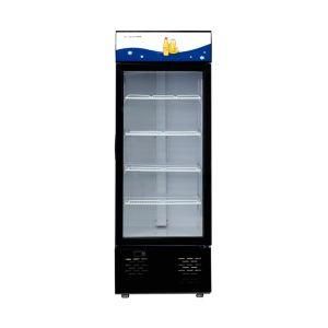 Single Glass Door Supermarket Dynamic Cooling Commercial Upright Cooler Freezer Showcase