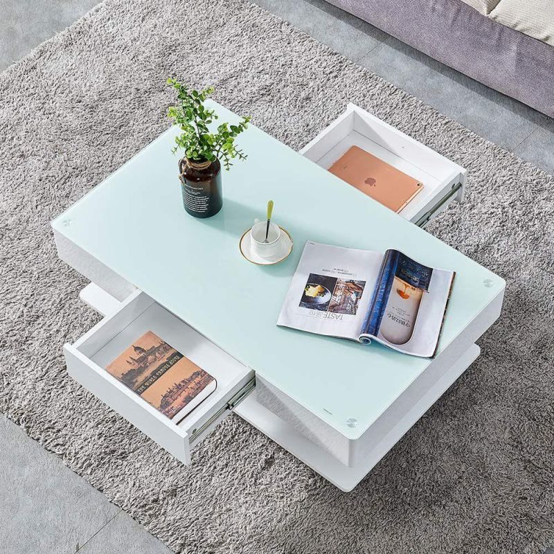 Inlay Coffee Table Coffee Table Modern Wooden