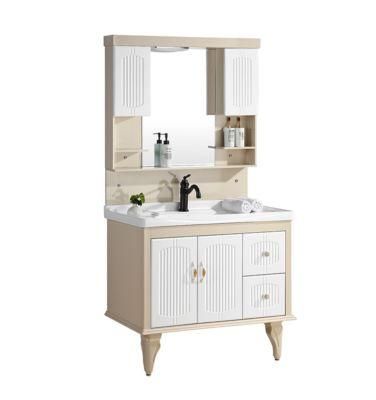 Fuzhousino Style Design French Bathroom Vanity Cabinet Wooden Storage Cabinet Bathroom