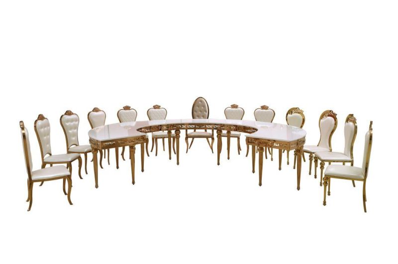 Wholesale Factory Outlet Half Moon Shape Dining Chairs and Tables