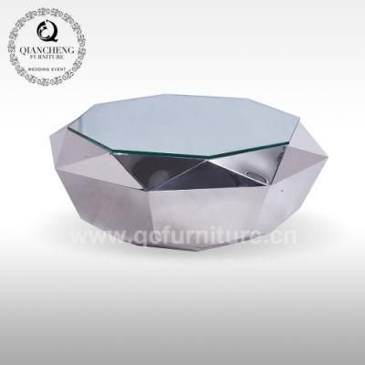Modern Design Living Room Furniture Stainless Steel Coffee Table