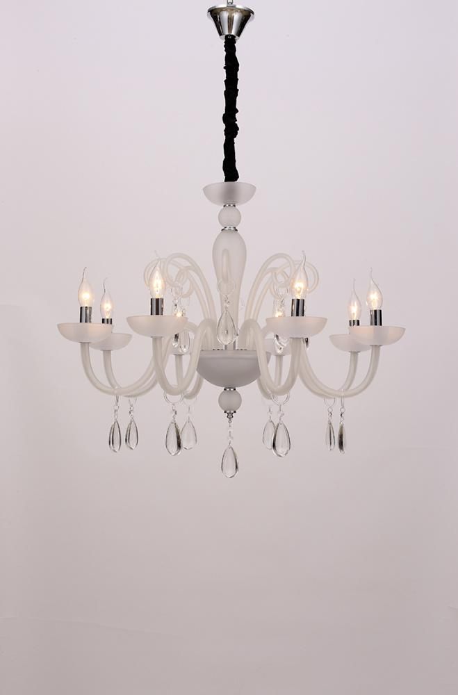 Modern Style Matte White Custom Desinger Lighting Furniture Restaurant Living Room Crystal Chandelier China Factory Supply