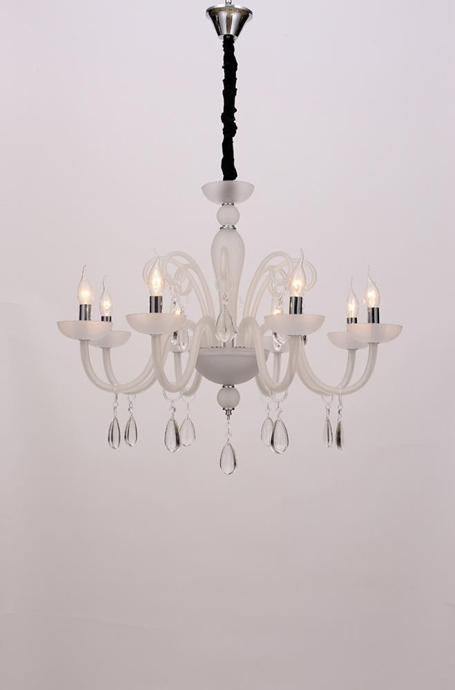 Modern Style Matte White Custom Desinger Lighting Furniture Restaurant Living Room Crystal Chandelier China Factory Supply