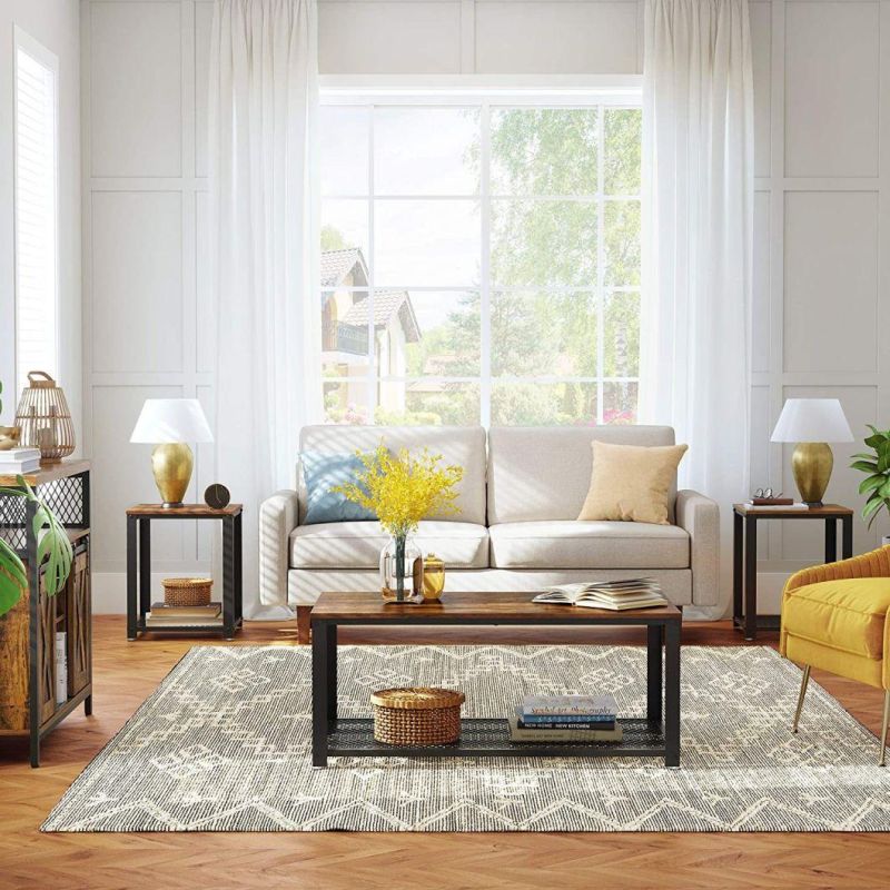 Coffee Table with Wire Mesh