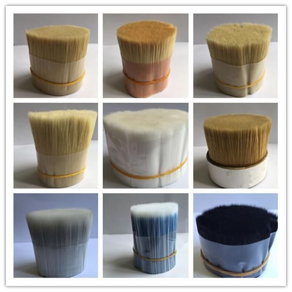 Dyed Tapered Filaments for Paint Brush