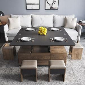 Living Room Multi-Function Modern Folding Coffee Table Wooden Tea Table Centre Table
