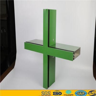 Curtain Wall Aluminium Profile with Powder Coating Surface Treatment