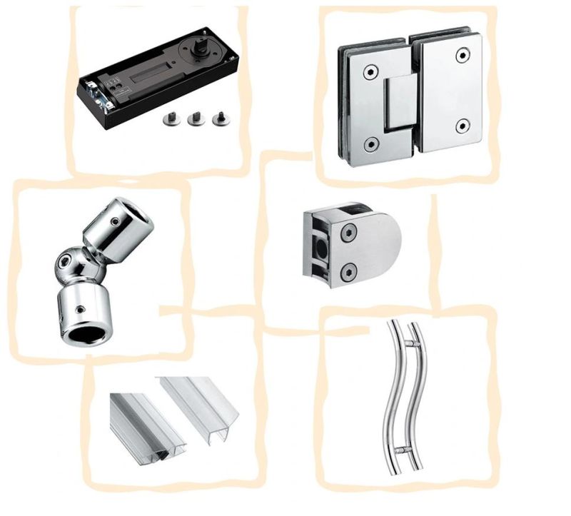 Furniture Hardware Wholesale Stainless Steel Patch Fitting Glass Door Fitting Accessories Door Control Hardware