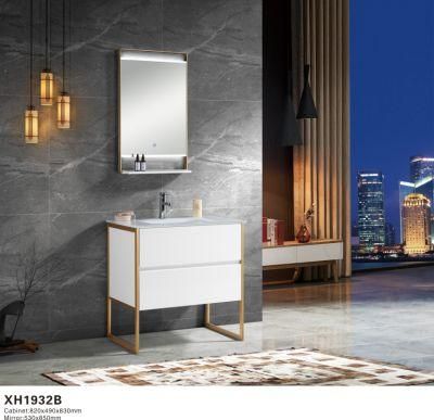 High Popular Bathroom Glass Basin Cabinet Furniture Without Mirror