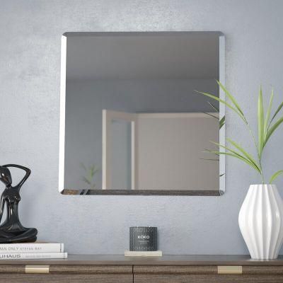 Basic Silver Mirror 3mm Beveled Mirror Rectangle Wholesale Frameless Mirror for Bathroom Furniture