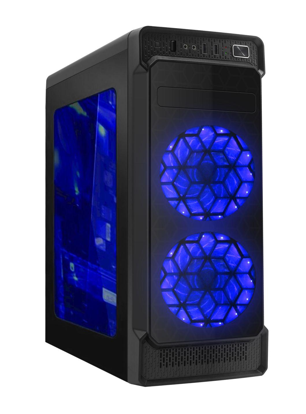 PC Cabinet Tempered Glass Gaming ATX Full Tower Gamer Computer Case with RGB Fan