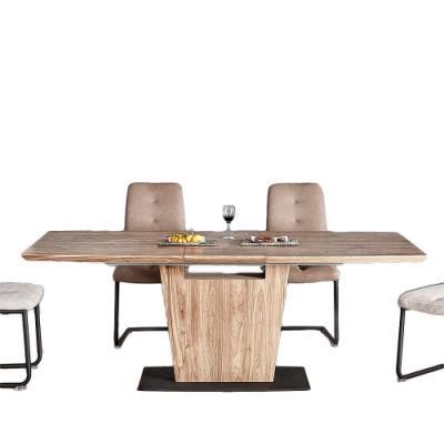 Modern Simple MDF Wooden Table Living Room Dining Room Furniture Canteen Hotel Furniture Dining Table