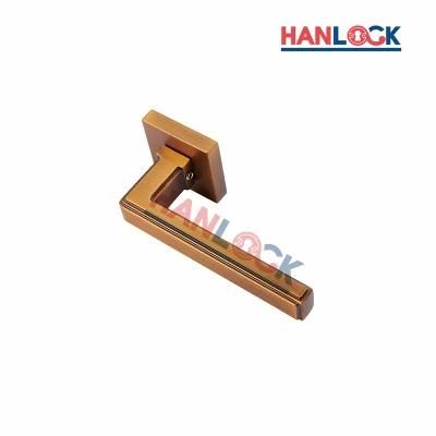 OEM/ODM Zinc Alloy Material Brass Door Handle for Wooden Door