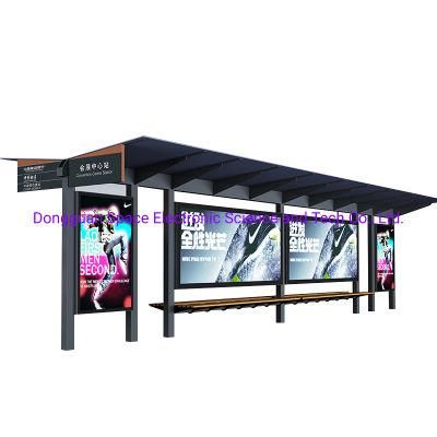 High Quality Advertising Bus Shelter with Light Box
