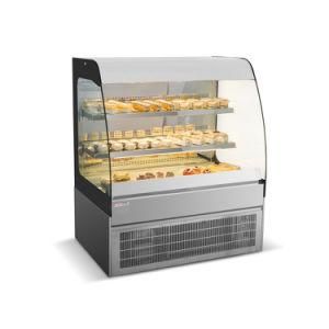 1000ml Bakery Open Style Cabinet Chiller Glass Refrigerated Display Showcase