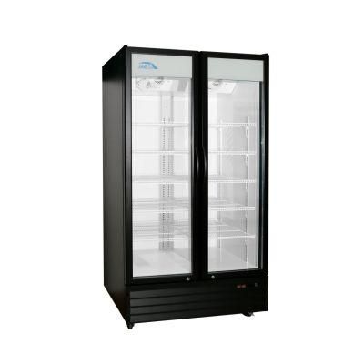 Full Glass Cooler Upright Showcase Without Canopy Large Display