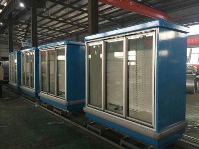 China Produce Glass Door Beverage Freezer Showcase for Promotion