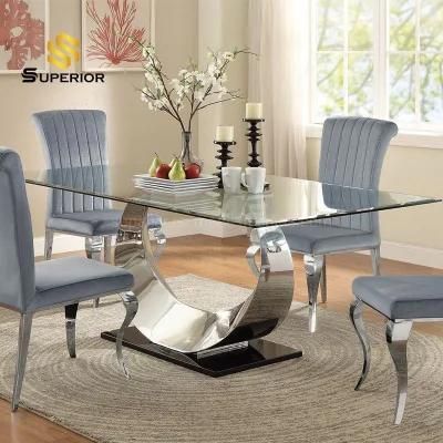 American Furniture Stainless Steel Dining Room Table for Sale
